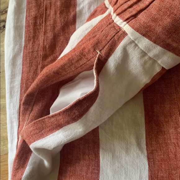 MADEWELL Houston Cropped Wide-leg Linen/Cotton Pull-on Pants - XS - Picture 8 of 8